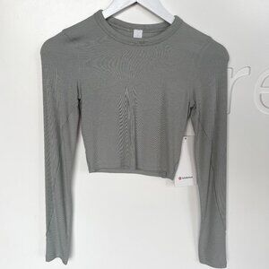 Lululemon Hold Tight Straight-Hem Cropped LS